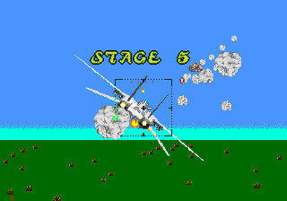 After Burner III (SEGA CD) screenshot: Beginning Stage 5 - no time to catch your breath.