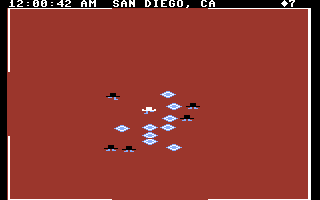 Agent USA (Commodore 64) screenshot: Growing some crystals...