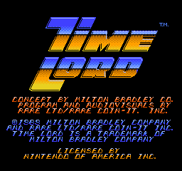 Time Lord (NES) screenshot: Title