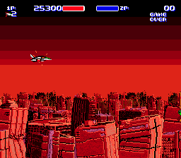 Air Buster (Genesis) screenshot: Desolate landscape