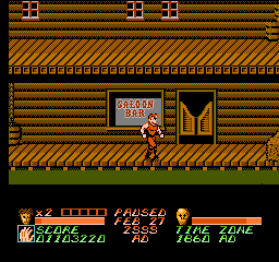 Time Lord (NES) screenshot: A vintage saloon