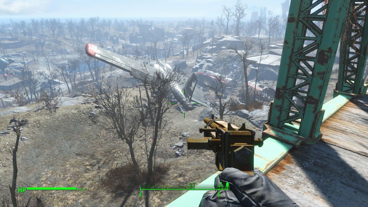Fallout 4 (PlayStation 4) screenshot: Plane crash site