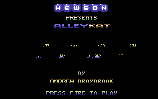 Alleykat (Commodore 64) screenshot: Game programmer Andrew Braybrook uses heavy raster interrupts to display multiple shades of colors