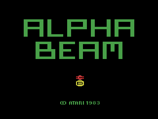 Alpha Beam with Ernie (Atari 2600) screenshot: Title screen