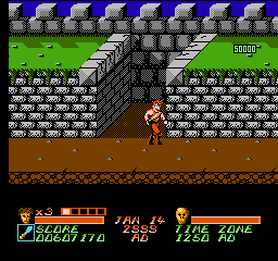 Time Lord (NES) screenshot: Its a sword