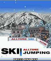 Alltime Ski Jumping (J2ME) screenshot: Title screen