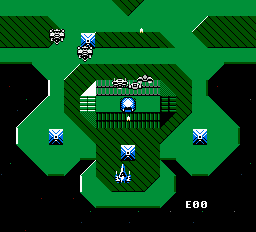 Alpha Mission (NES) screenshot: In-game shot 1