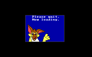 All Dogs Go to Heaven (DOS) screenshot: No one likes to wait, but at least they're polite about it.