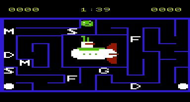 Alphabet Zoo (VIC-20) screenshot: A submarine