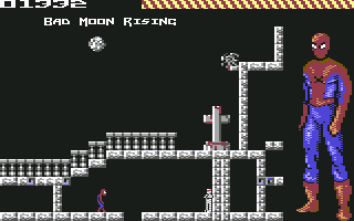 The Amazing Spider-Man (Commodore 64) screenshot: Bad Moon Rising