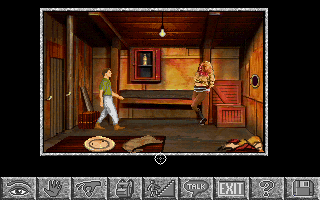 Amazon: Guardians of Eden (DOS) screenshot: I need to save the girl and get out of here! (VGA)