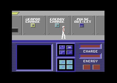 Android Control (Commodore 64) screenshot: Charge up at outlets here