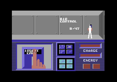 Android Control (Commodore 64) screenshot: Insert access card here