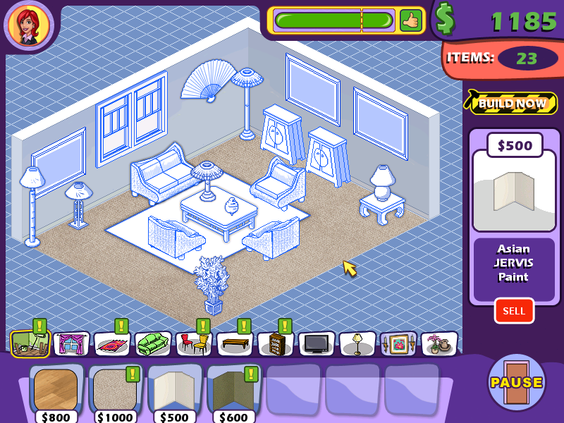 Home Sweet Home (Windows) screenshot: Room setup