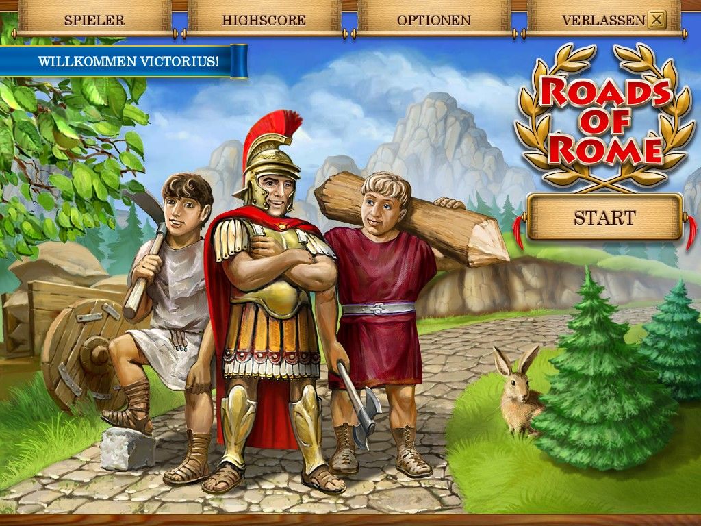 Roads of Rome (Windows) screenshot: Main menu