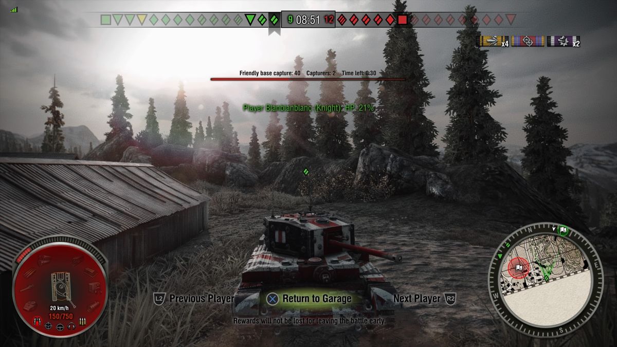 World of Tanks: Independence Mega Bundle (PlayStation 4) screenshot: Cromwell Knight tank from the front