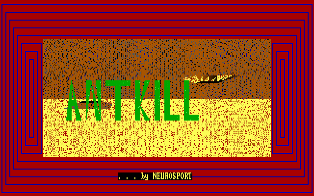 AntKill (DOS) screenshot: Title screen