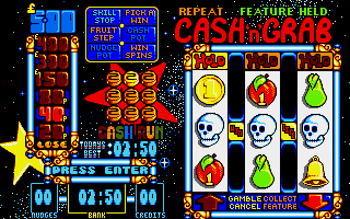 Arcade Fruit Machine (Amiga) screenshot: Playing screen
