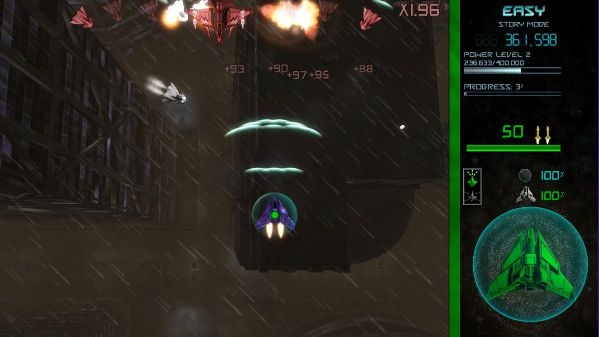 Saviors (Windows) screenshot: Battle in the rain