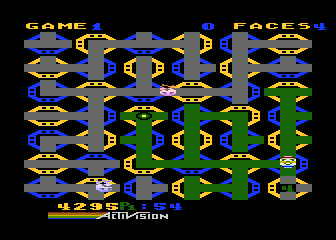 Zenji (Atari 5200) screenshot: A larger (more challenging) level
