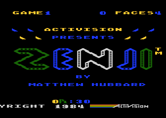 Zenji (Atari 5200) screenshot: Title screen