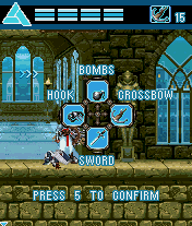 Assassin's Creed (J2ME) screenshot: Four different weapons can be collected.