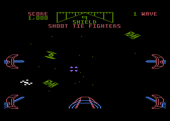 Star Wars (Atari 5200) screenshot: Shoot the tie fighters!