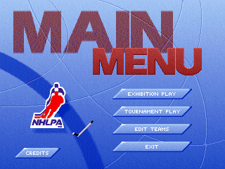 Solid Ice (DOS) screenshot: Main menu