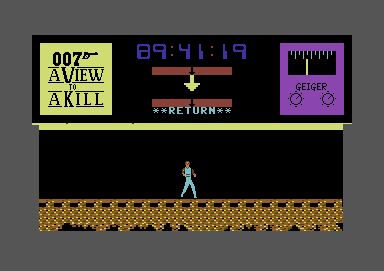 A View to a Kill: The Computer Game (Commodore 64) screenshot: Abandoned Mine