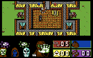 Avenger (Commodore 64) screenshot: A treasure in this room...