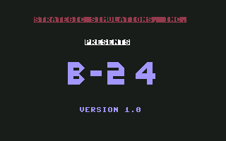 B-24 (Commodore 64) screenshot: Title
