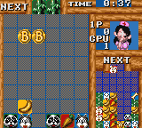Baku Baku Animal (Game Gear) screenshot: Bonus coins destroy all off the same blocks as they touch