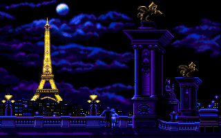 Bargon Attack (DOS) screenshot: Our story takes place in Paris... (VGA)