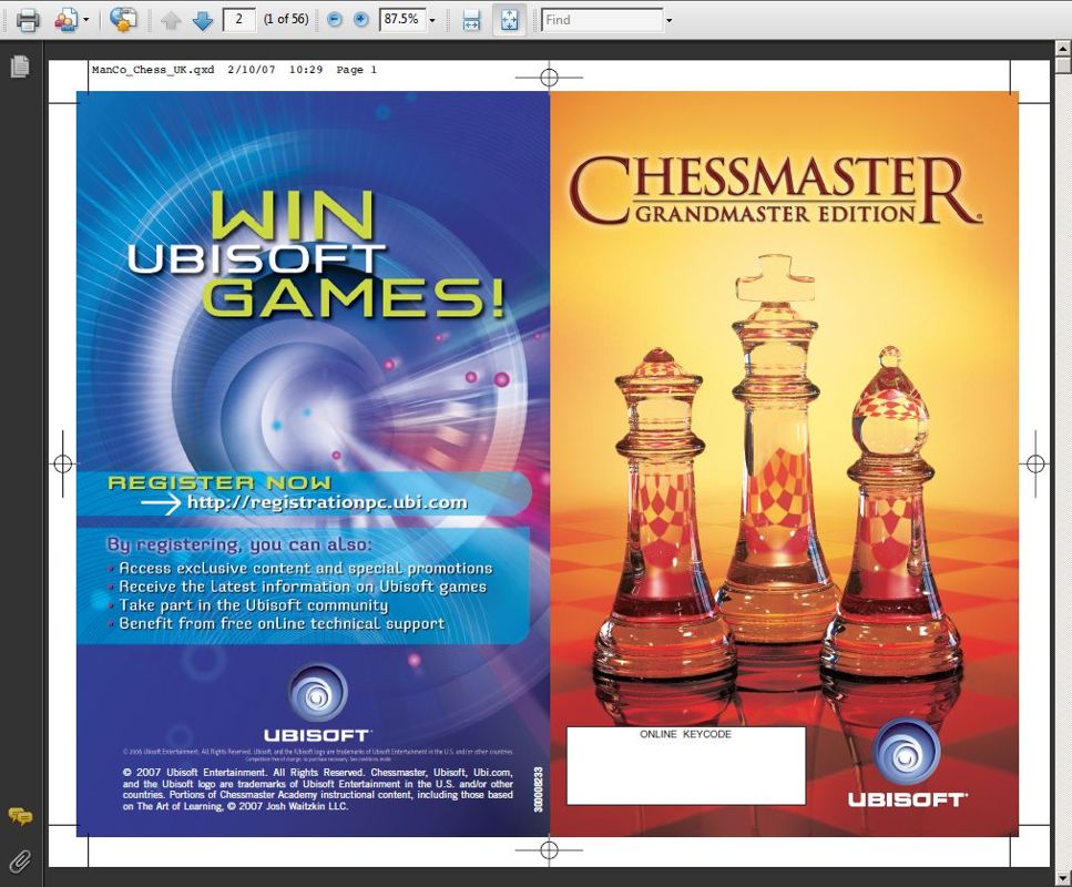 Ubisoft Chessmaster Grandmaster Edition - Chess Forums 