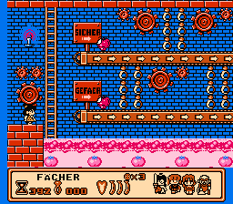 Banana Prince (NES) screenshot: Weird place...