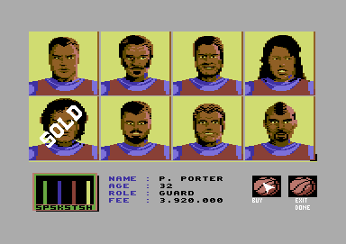 The Basket Manager (Commodore 64) screenshot: I bought this guy.