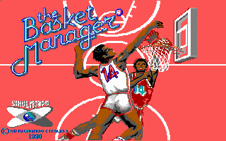 The Basket Manager (DOS) screenshot: Title screen (EGA/VGA)