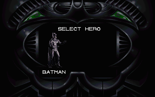 Batman Forever (DOS) screenshot: Player select - Batman or Robin