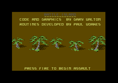 Battle Island (Commodore 64) screenshot: Title