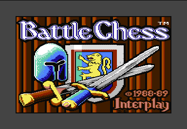 Battle Chess (Commodore 64) screenshot: The Commodore 64 was among the first platforms to receive a release of Battle Chess.
