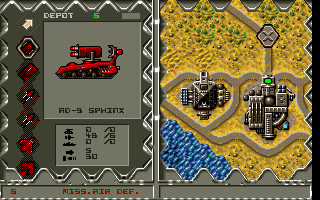 <small>Battle Isle: Scenario Disk Volume One (DOS) screenshot:</small><br> AD-9 Sphinx