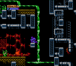 Batman: The Video Game (NES) screenshot: Stage 3-2: what are those guys? Teenage Mutant Ninja Turtles?