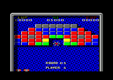 Batty (Amstrad CPC) screenshot: Starting round 1