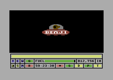 Benji: Space Rescue (Commodore 64) screenshot: The beginning