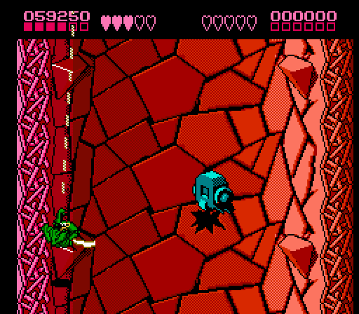 Battletoads (NES) screenshot: Whatever that's supposed to be!?