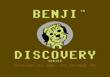 Benji: Space Rescue (Commodore 64) screenshot: Benji Discovery Series logo