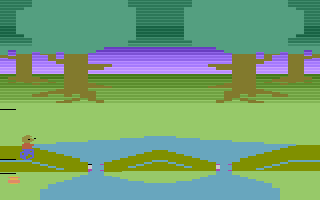 Berenstain Bears (Atari 2600) screenshot: Need to cross the bridges