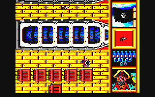 Black Beard (Amstrad CPC) screenshot: Find the cabin of Red Beard