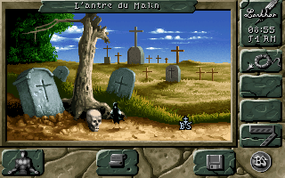 Black Sect (DOS) screenshot: A cemetery