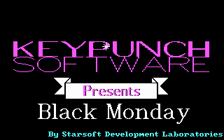 Black Monday (DOS) screenshot: Keypunch logo